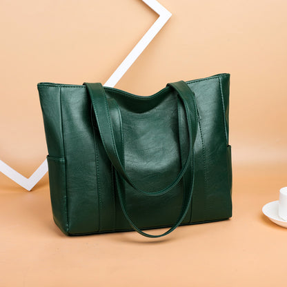 Omezená sleva 49 % 👜 Nová módní dámská měkká kožená taška přes rameno✨ Ležérní Velká kapacita✨-3915745