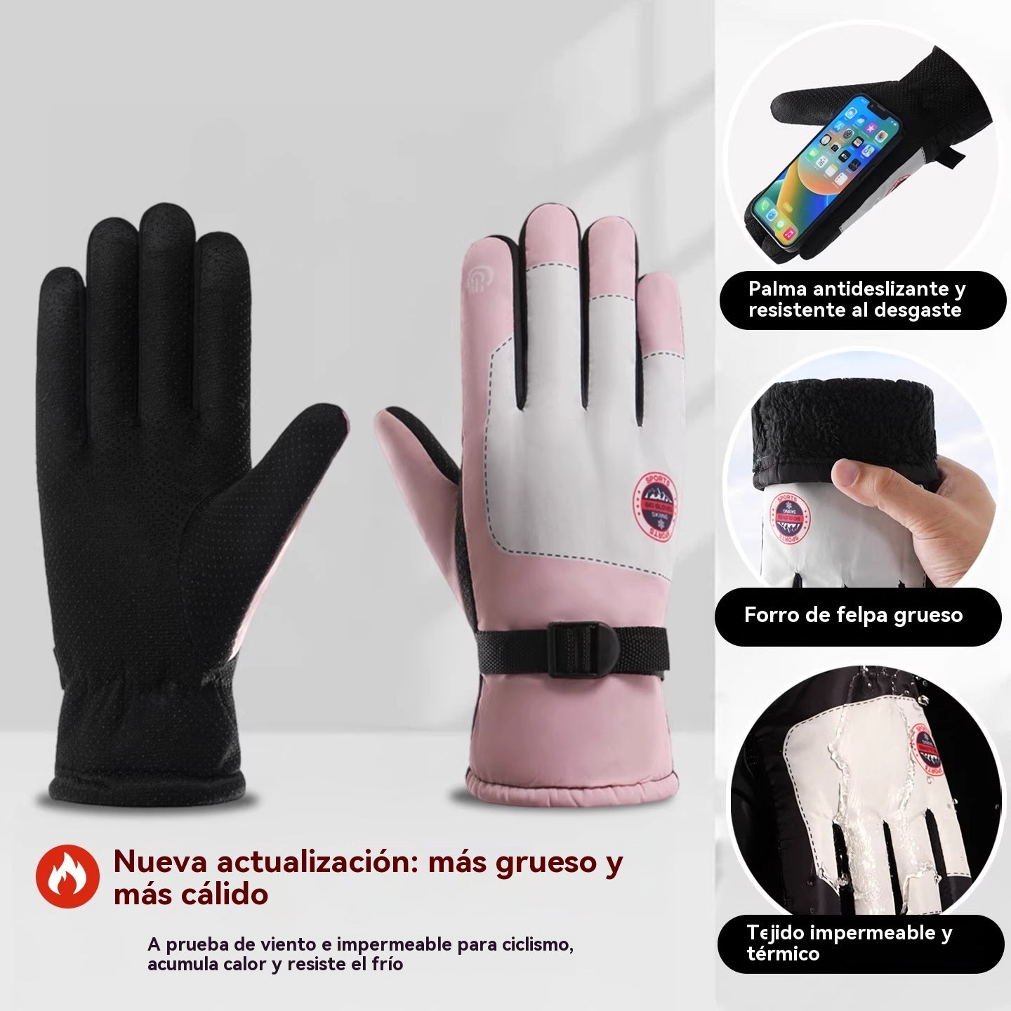 🧤❄️ Guantes Térmicos Unisex con Pantalla Táctil – Cálidos y Cómodos para Invierno