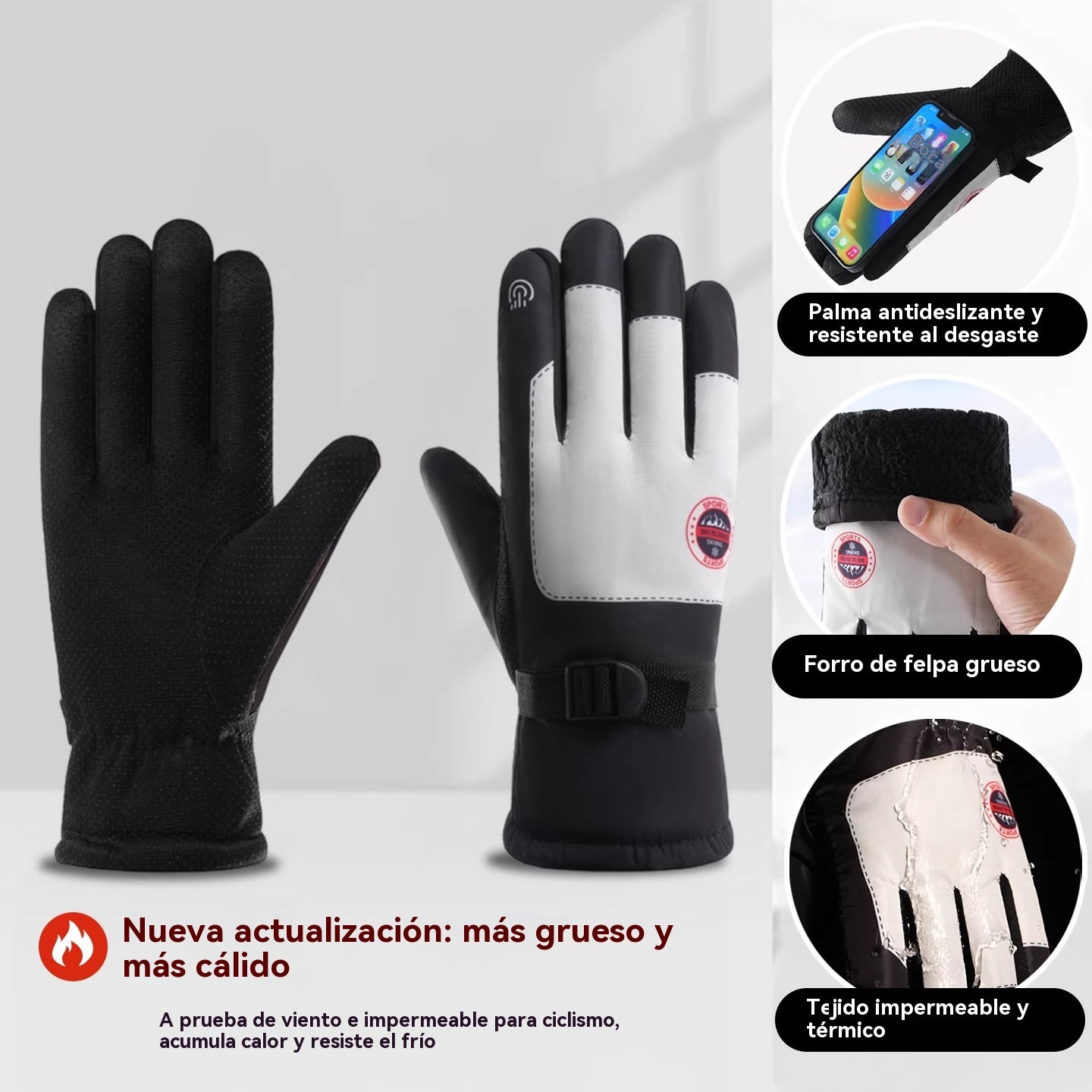 🧤❄️ Guantes Térmicos Unisex con Pantalla Táctil – Cálidos y Cómodos para Invierno