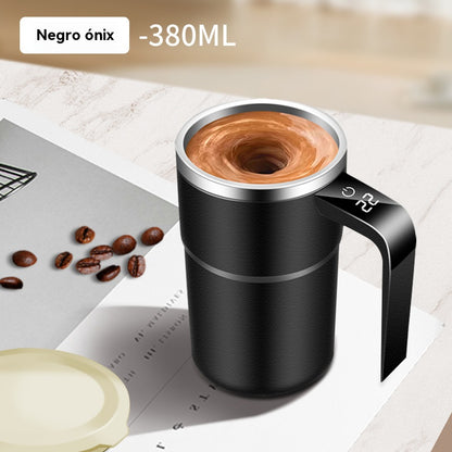 ☕🔋【Interior de acero inoxidable 304】Juego de tazas de café recargables con agitador magnético automático⚡