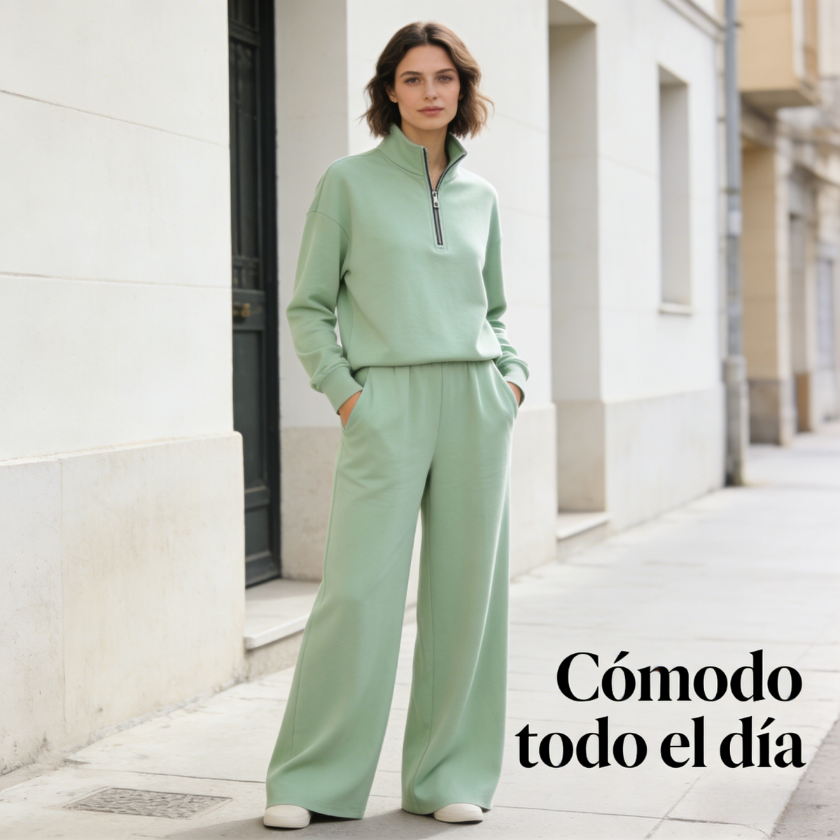 💖【Alta calidad】 Conjunto mujer cómodo y ligero para todo el día, perfecto para casa y salir