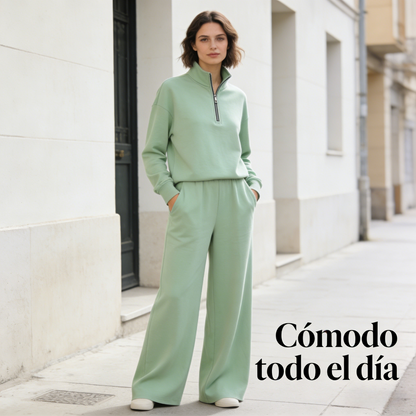 💖【Alta calidad】 Conjunto mujer cómodo y ligero para todo el día, perfecto para casa y salir