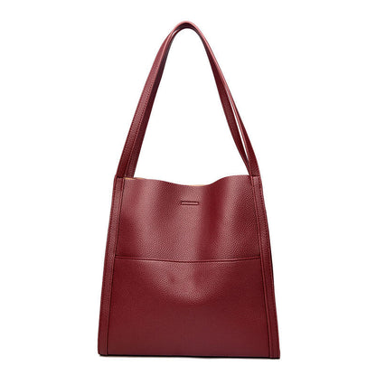 🔥👜👜【SLEVA 45 %】Nová měkká kožená taška přes rameno, jednoduchá, elegantní a prostorná na podzim a zimu