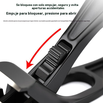 🔥Cortaúñas curvo de acero inoxidable: ergonómico y fácil de usar para personas mayores