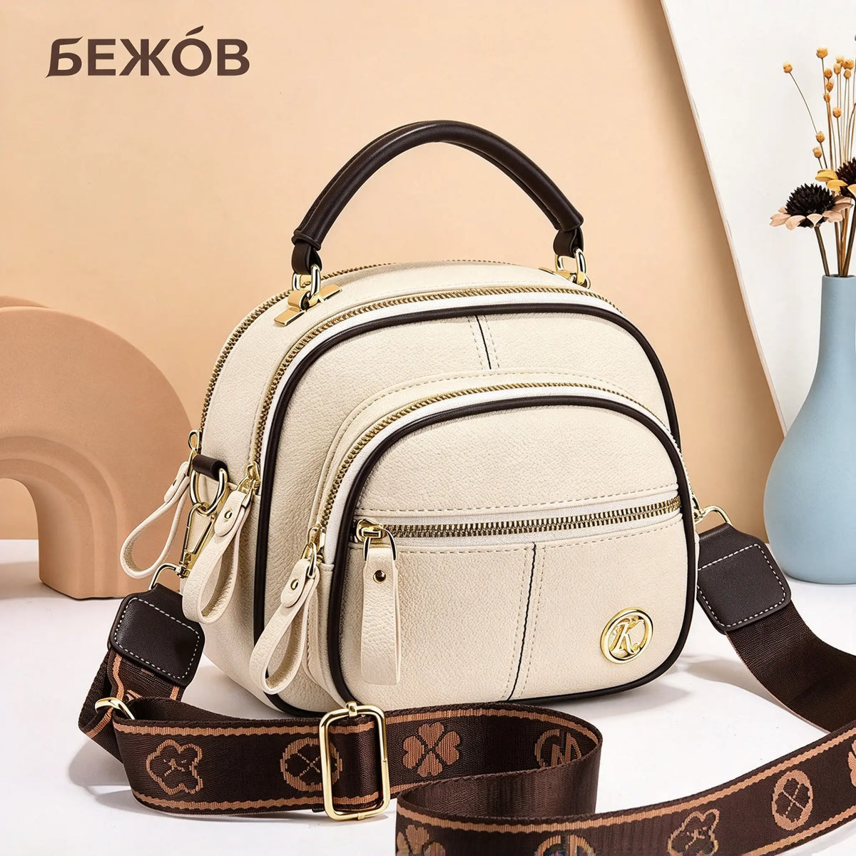 💟【Промоция с намалени цени】👜2026 Нова малка квадратна чанта с голям обем/чанта с кръстосани ремъци