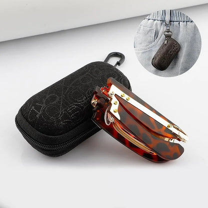 🔥【Venta caliente】Gafas de lectura plegables anti-luz azul y estuche para gafas