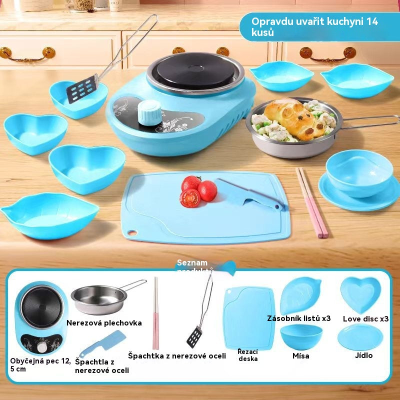 🔥 ¡50 % DE DESCUENTO! 🎁 Auténtico set de cocina infantil para cocinar 🍳✨