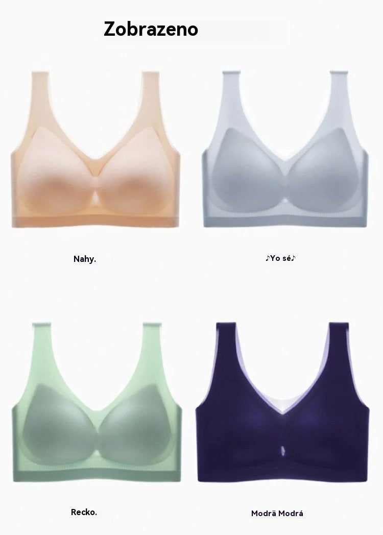 ❄️🧊【Oferta limitada】✨【Juego de 3 piezas】【40–120KG】Sujetador push-up de seda helada 2026 – sin costuras, ligero y transpirable ❄️💃【Comodidad diaria máxima】