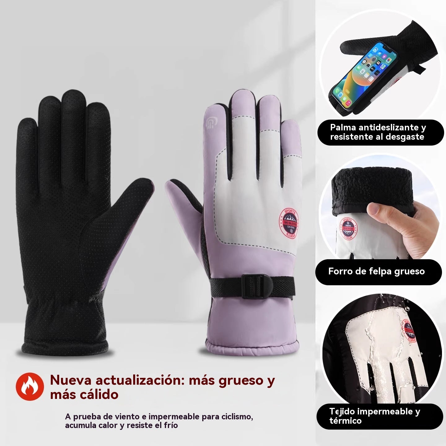 🧤❄️ Guantes Térmicos Unisex con Pantalla Táctil – Cálidos y Cómodos para Invierno