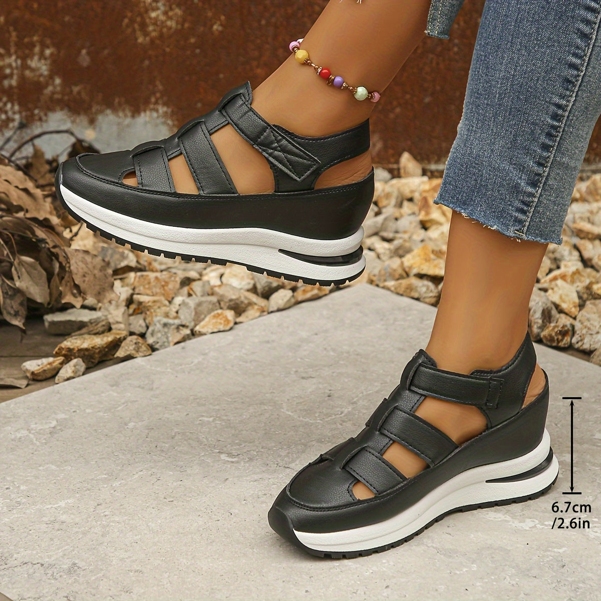 😍😍【Alta calidad】Sandalias de mujer con cuñas transpirables y cómodas