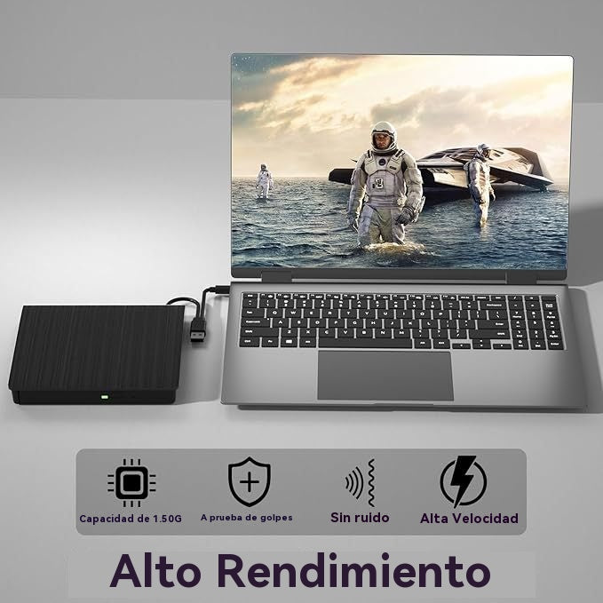 📢📢!50% de descuento! 💿💻 Unidad externa de CD/DVD: Plug & Play, portátil y compatible con Mac/Windows
