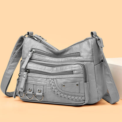 💥【Časovo obmedzená akcia】👜Nová mäkká kožená taška cez rameno s veľkou kapacitou