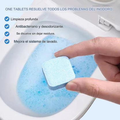 【🏆Producto más vendido】Poderosas pastillas efervescentes para limpiar inodoros: dejan fragancia, eliminan la cal, reducen el amarilleo y eliminan los olores.