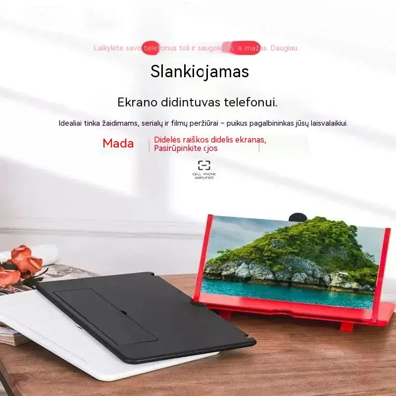 【Perki vieną – antras nemokamai】2 vnt. už 27 € 📱 Mobiliojo telefono ekrano didintuvas | HD kino teatro efektas | Lengvas ir patogus nešiotis 🎬