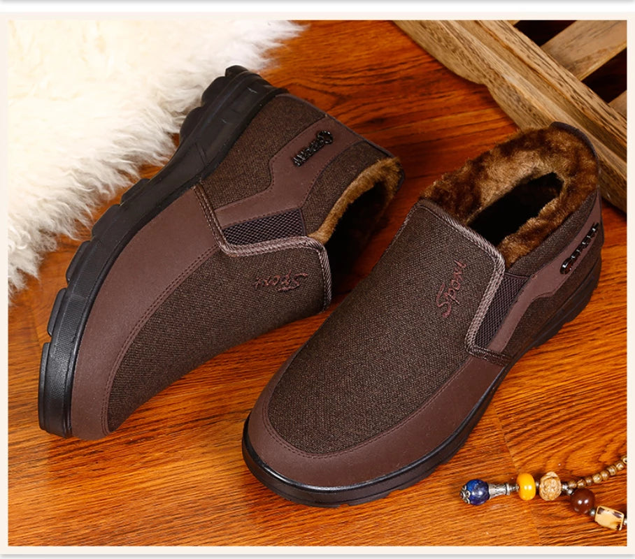 🦶【38-47】Botas de invierno nuevas para hombre, gruesas, de forro polar y de algodón suave y antideslizantes