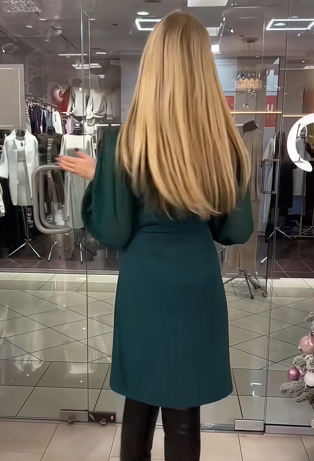 🌈💐【S-5XL】 Nové teplé a módní jednobarevné šaty-3852386