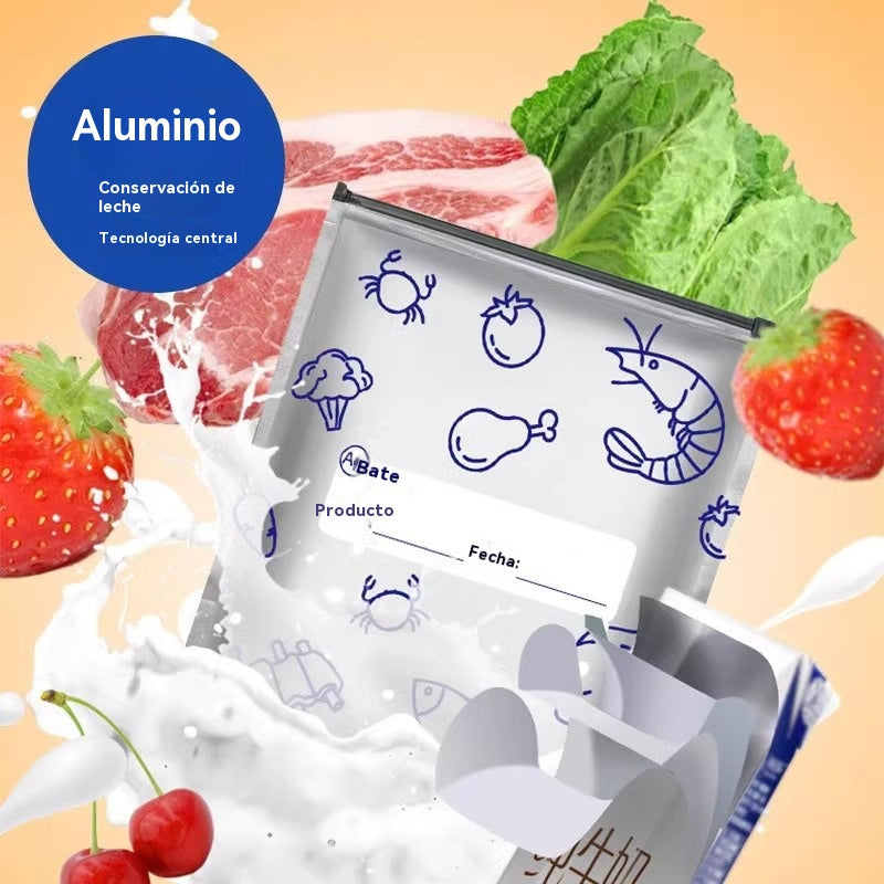 🔥🔥120 bolsas de aluminio antibacterianas, muy fáciles de usar, ideales para mantener los alimentos frescos