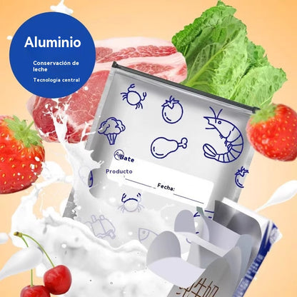 🔥🔥120 bolsas de aluminio antibacterianas, muy fáciles de usar, ideales para mantener los alimentos frescos