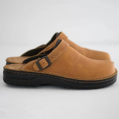 ✨[38-48] 😎 Unisex multifunkční ležérní pantofle z pravé kůže s měkkou podrážkou