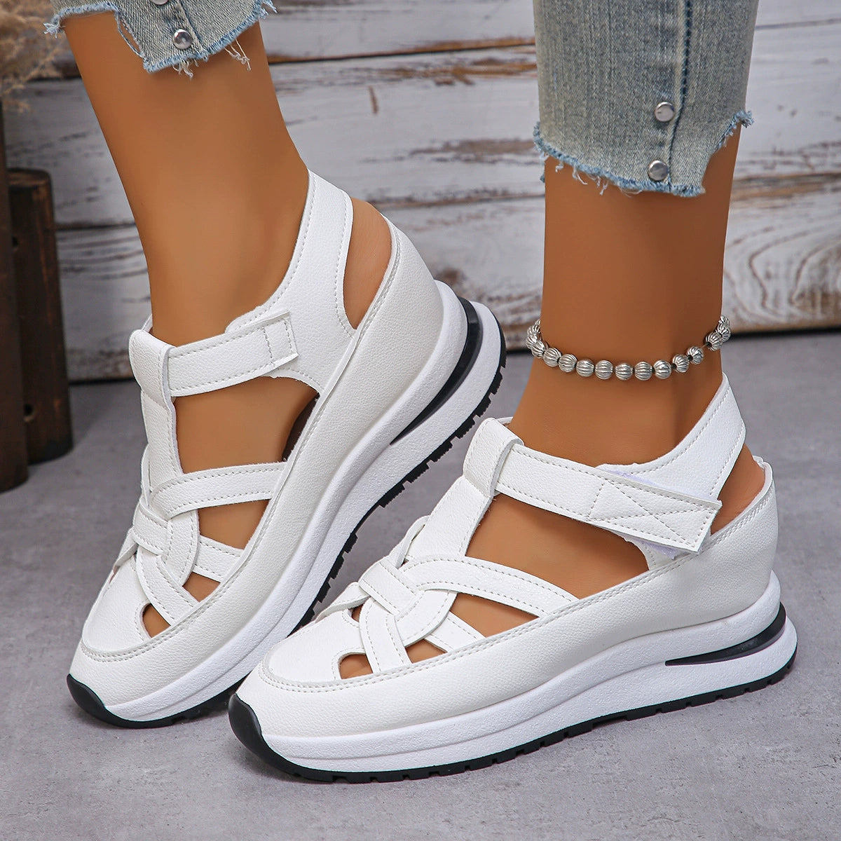 💥¡Mega venta de fin de temporada!💥 👡【35-43】2026 nuevas sandalias casuales con suela gruesa, para caminar sin fatiga