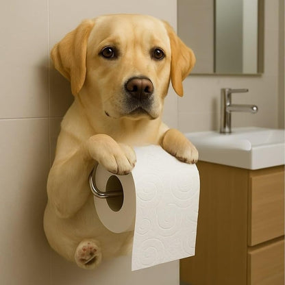 🐕Roztomilý držák na toaletní papír ve tvaru štěňátka – praktický a dekorativní!