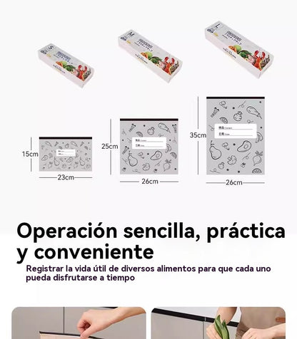 🔥🔥120 bolsas de aluminio antibacterianas, muy fáciles de usar, ideales para mantener los alimentos frescos