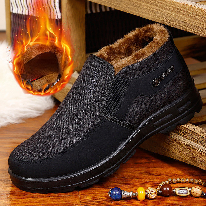 🦶【38-47】Botas de invierno nuevas para hombre, gruesas, de forro polar y de algodón suave y antideslizantes