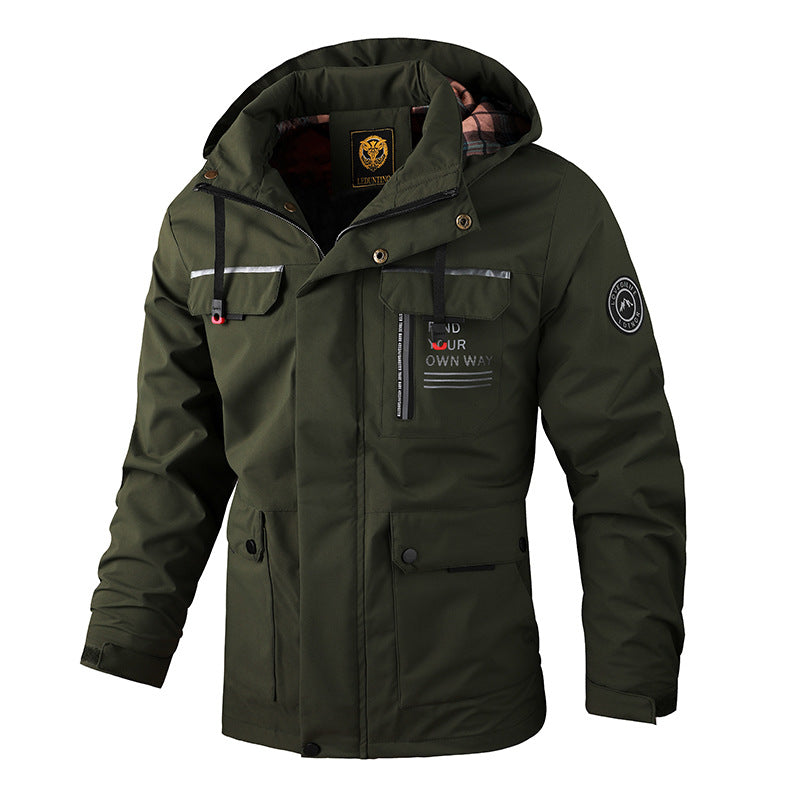 🔥✨【M–6XL】Nova moška jesensko-zimska jakna 2025 – topla, odporna na veter in vodoodporna