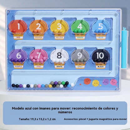 🧒👦🧠【¡Compra 1 y llévate otro gratis! 】¡Diversión educativa con el laberinto magnético de madera! Juguete de habilidad para niños.