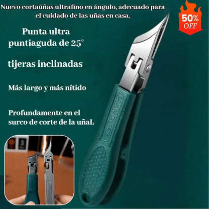 🔥【3-delni komplet】✂️💅Novo ultra tanko ščipalko za nohte pod kotom za domačo manikuro