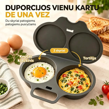 🎁 2 vnt. tik už 25 €! 💥 Mikrobangų kiaušinių viryklė – 2 kiaušiniai vienu metu, neprideganti ir lengvai valoma! 🍳🏠