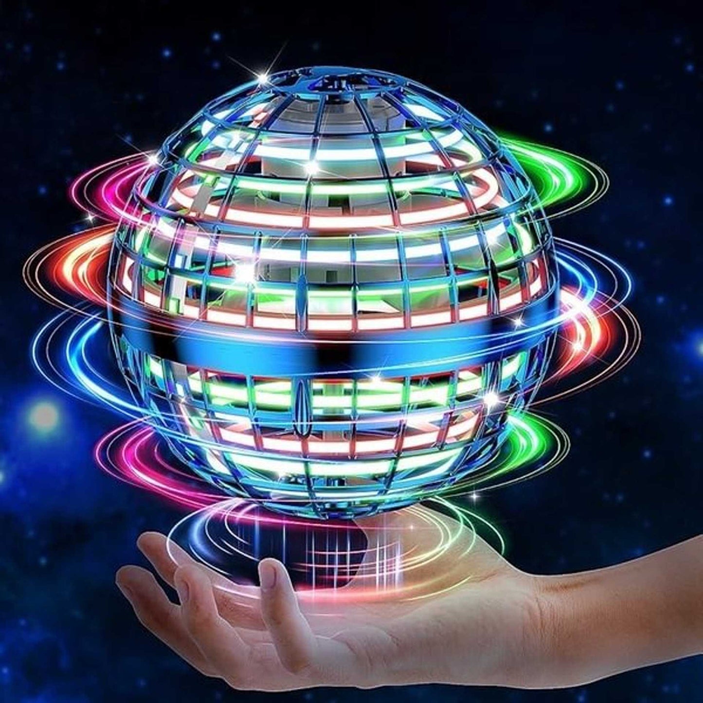 🛸🪐🌀【Kupite 1, dobite 1 gratis】🔥 Pametna indukcijska vrteča se krogla, čarobna leteča krogla, viseča krogla, svetleča krogla za konice prstov