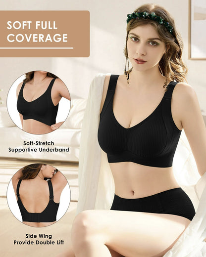 😍【Compra 1 y llévate 1 gratis】Sujetador inalámbrico de una pieza para mujer❤️【40-95 kg】