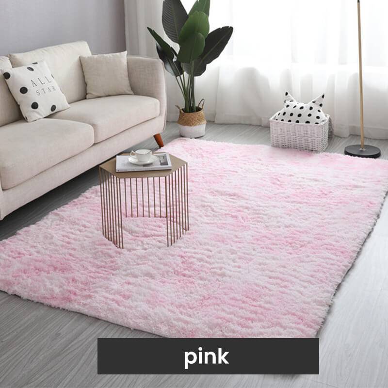 🌈【Alta calidad】🔥【100*200cm】Alfombra de felpa con degradado de color