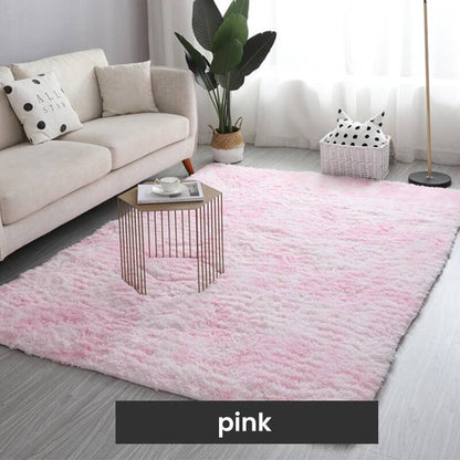 🌈【Alta calidad】🔥【100*200cm】Alfombra de felpa con degradado de color