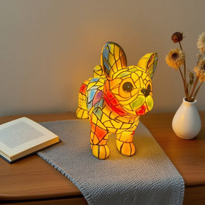 🐱Lampa stołowa w kształcie kota, retro lampka nocna wykonana z kolorowej żywicy, z motywem kota
