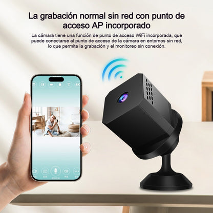 🏠📹🕵️Pago contra reembolso🔥Cámara cuadrada pequeña, cámara inteligente de alta definición, monitoreo remoto inalámbrico del hogar a través de WiFi