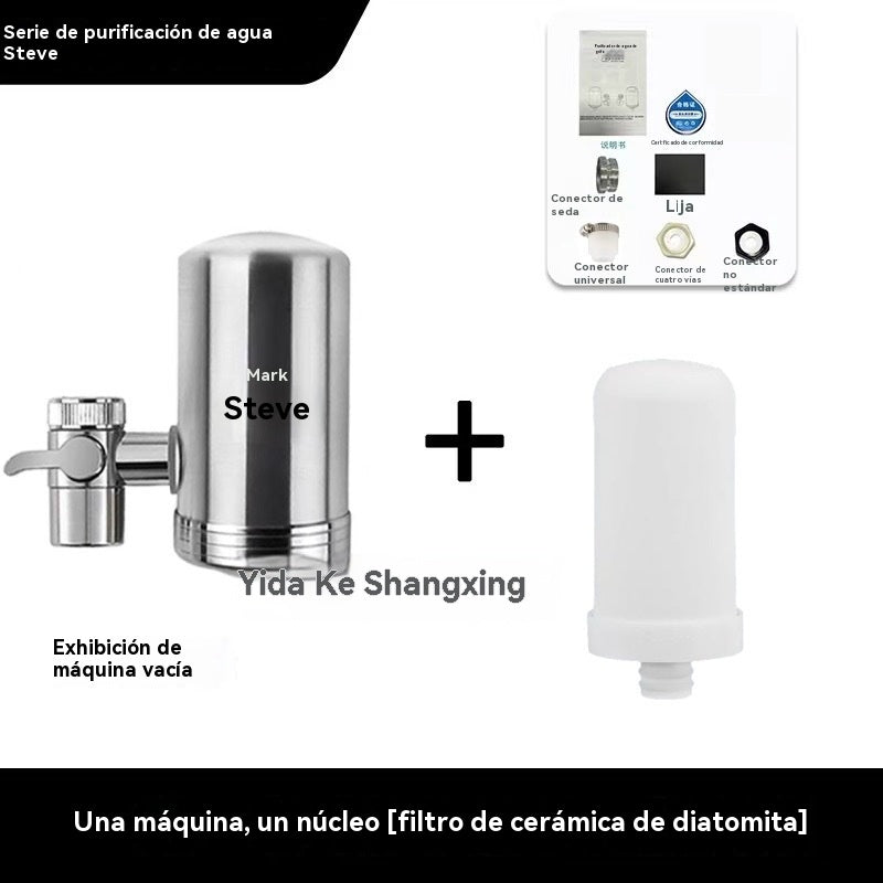 🔥【Pago contra reembolso】🏆Purificador de agua para grifos domésticos de acero inoxidable sin instalació