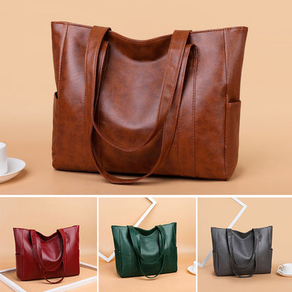 Omezená sleva 49 % 👜 Nová módní dámská měkká kožená taška přes rameno✨ Ležérní Velká kapacita✨-3915745