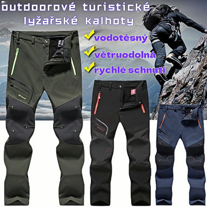 [43 % sleva] [S-5XL] Nové pánské neformální nepromokavé outdoorové teplé podzimní a zimní kalhoty-3831438