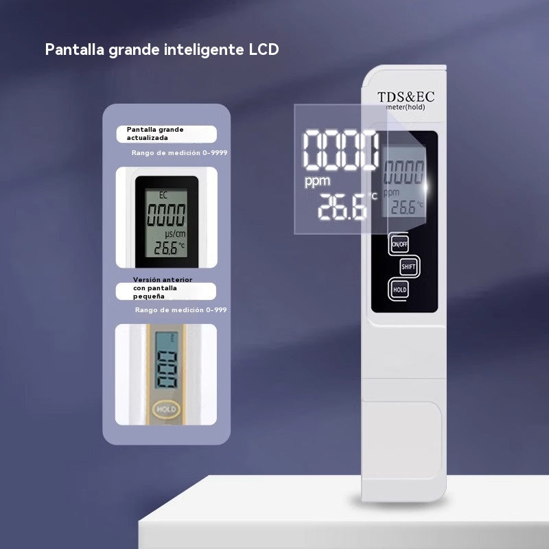 🔥【Compra 1 y llévate otro gratis】Analizador digital de calidad del agua con medidor TDS