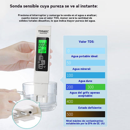 🔥【Compra 1 y llévate otro gratis】Analizador digital de calidad del agua con medidor TDS