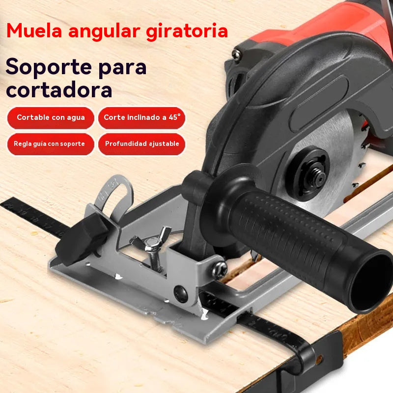 🛠️Amoladora angular de mano Base de corte de cuchillo giratorio