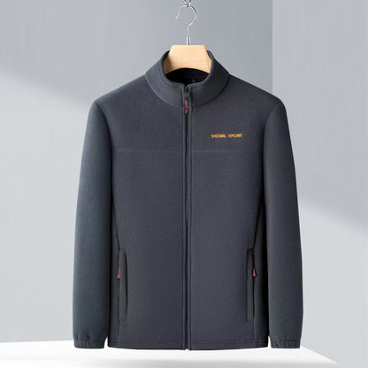 🧥🍂🔥50% zľava🔥Pánska jesenná a zimná polar fleecová bunda, flísová bunda s vysokým golierom pre mladých mužov a mužov stredného veku
